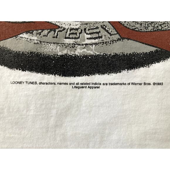 Vintage Y2K 90s Tazmanian Devil T-shirt Mens XL Looney Toons Cartoon Retro - Picture 4 of 7